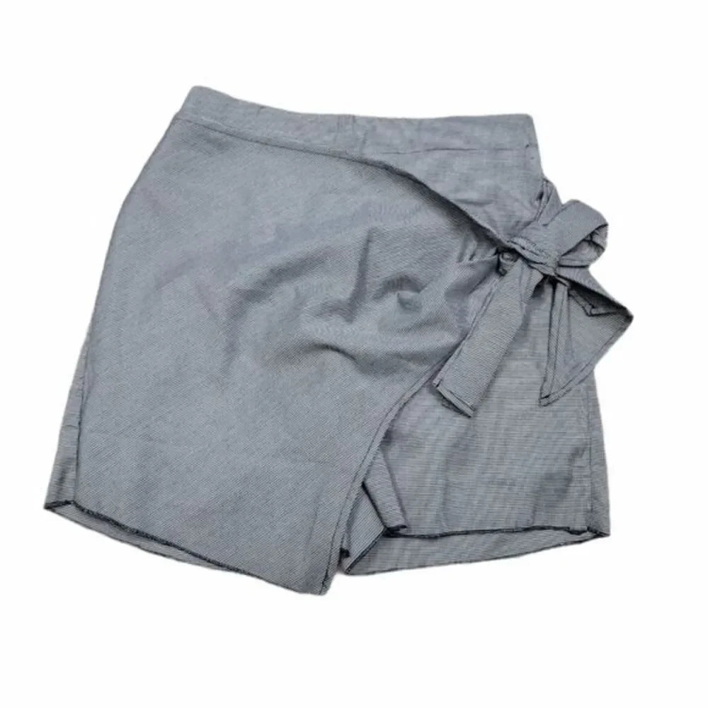 Free People Gingham front wrap shorts
